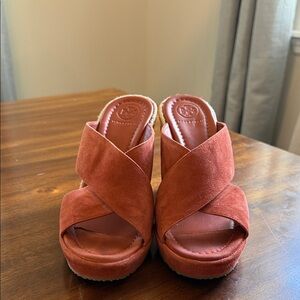 Tory Burch Women's Espadrille Bailey Suede Sandals